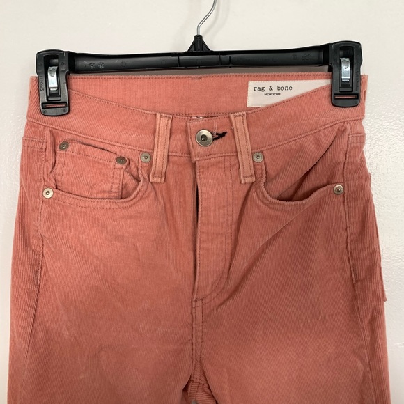 RAG & BONE pink corduroy pants - Picture 2 of 4